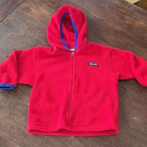 Cozy Red Patagonia Fleece Hoodie for Kids